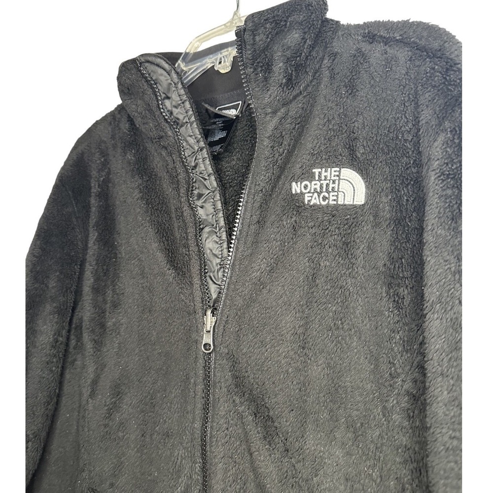 The North Face Osito Full Zip Fleece Jacket Women's S Soft Fuzzy Black - Picture 3 of 9